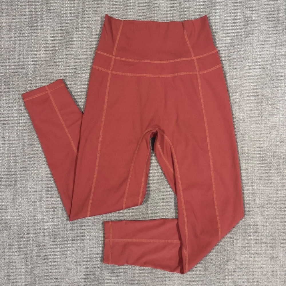 P'TULA Julianne Leggings Women's Medium Clay High Rise Athletic Yoga Pants